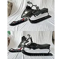 Снігокат дитячий Metr+ MS 4636-3 з м'яким сидінням, металевою рамою та кермом з гумовими ручками