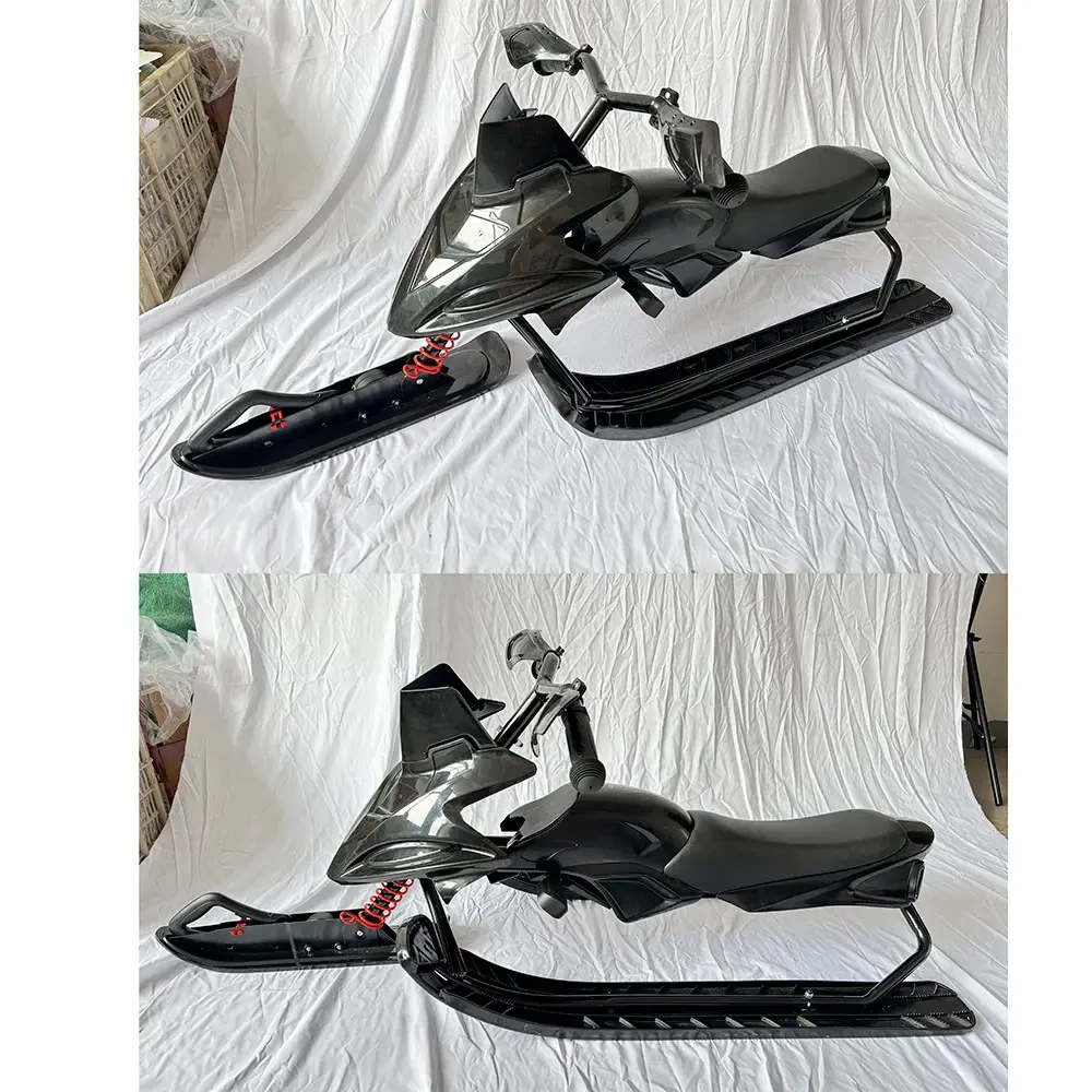 Снігокат дитячий Metr+ MS 4636-3 з м'яким сидінням, металевою рамою та кермом з гумовими ручками