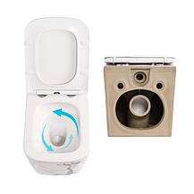 Комплект Qtap Tern Marble 3 в 1: унітаз підвісний Ultra Quiet + біде підвісне + раковина накладна QTTERMR49164, фото 5