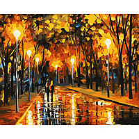 Картина за номерами SANTI Осінній парк 40*50см LED підсвітка