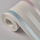 Шпалери вінілові на флізеліні 0.53×10.05 м Marburg 81977,молочні для спальні, фото 3