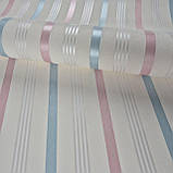 Шпалери вінілові на флізеліні 0.53×10.05 м Marburg 81977,молочні для спальні, фото 4