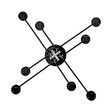 Світильник стельовий молекула 8 плафонів ETRON Radiant цоколь GX53 8x15W чорний 1-EFP-2224, фото 3