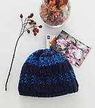 Дитяча шапка на флісі на хлопчика, смужки / onesize / 86-104 / 1-4р. / ОГ 48-52, фото 2