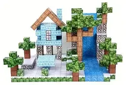 Магнітний конструктор "Будівельник майнкрафт" 100 дет. короб. 22*5,5*11см