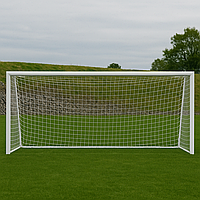 Сітка тренерувальна футбольна безвузлова «Еліт 1,5» довжина 5 м, біла (комплект з 2 шт.)