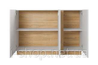 Комод Perfect Home Арко / Arco 3-дверний 3D/138 Білий глянець/дуб грандсон (PFH-091033), фото 2