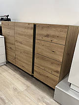 Комод Perfect Home Арко / Arco 2-дверний з 4 шухлядами 2D4S/138 Дуб артизан/графіт (PFH-091063), фото 4