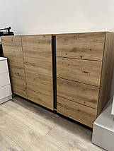 Комод Perfect Home Арко / Arco 2-дверний з 4 шухлядами 2D4S/138 Дуб артизан/графіт (PFH-091063), фото 5