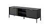Тумба під телевізор Perfect Home Ларс / Lars 2-дверна 2D/153 Антрацит (PFH-091023), фото 6