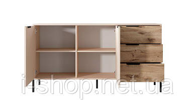 Комод Perfect Home Рейв / Rave 2-дверний з 3 шухлядами 2D3S/153 Беж/вікінг (PFH-091083), фото 3