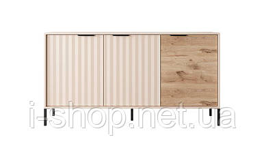 Комод Perfect Home Рейв / Rave 3-дверний 3D/153 Беж/вікінг (PFH-091088), фото 2