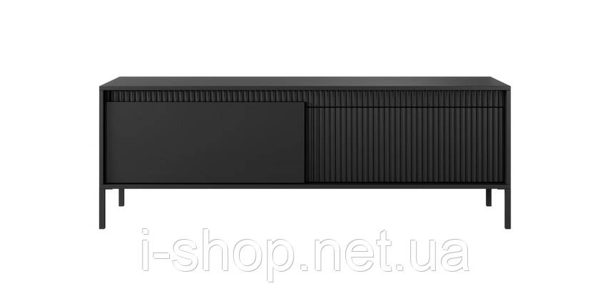 Тумба під телевізор Perfect Home Сенсо / Senso 2-дверна 2D/153 Чорний (PFH-091137), фото 1