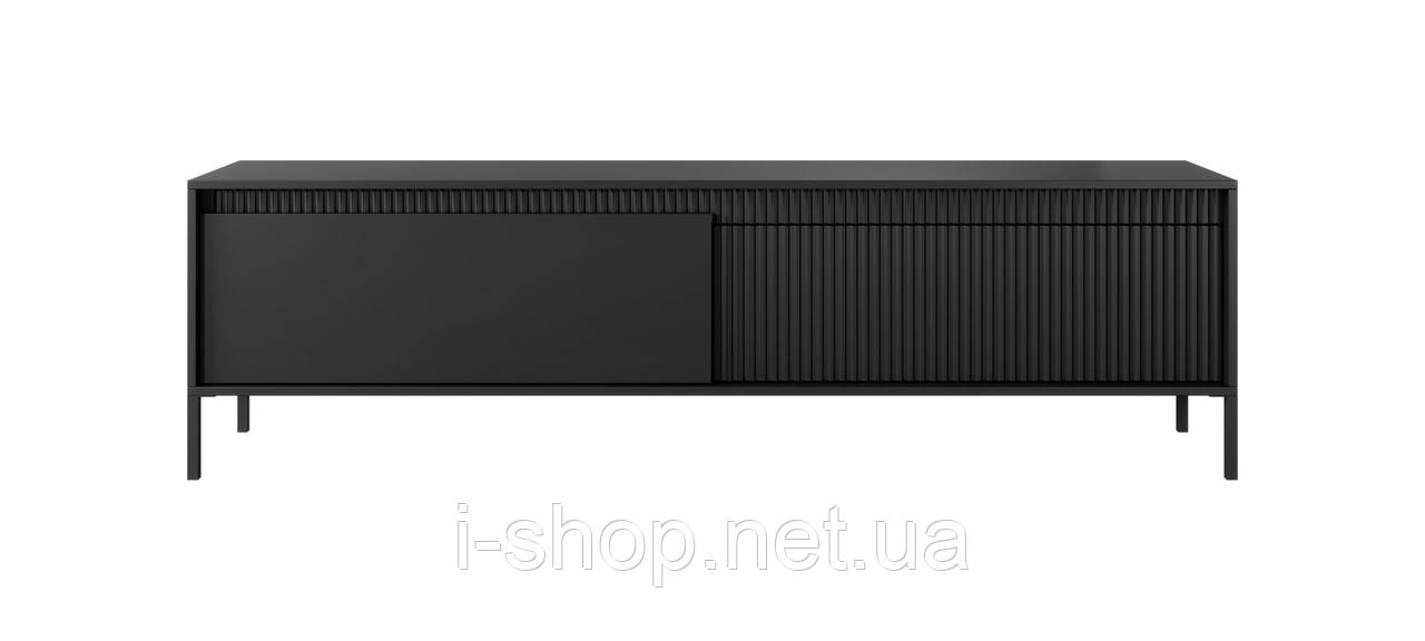 Тумба під телевізор Perfect Home Сенсо / Senso 2-дверна 2D/187 Чорний (PFH-091138)