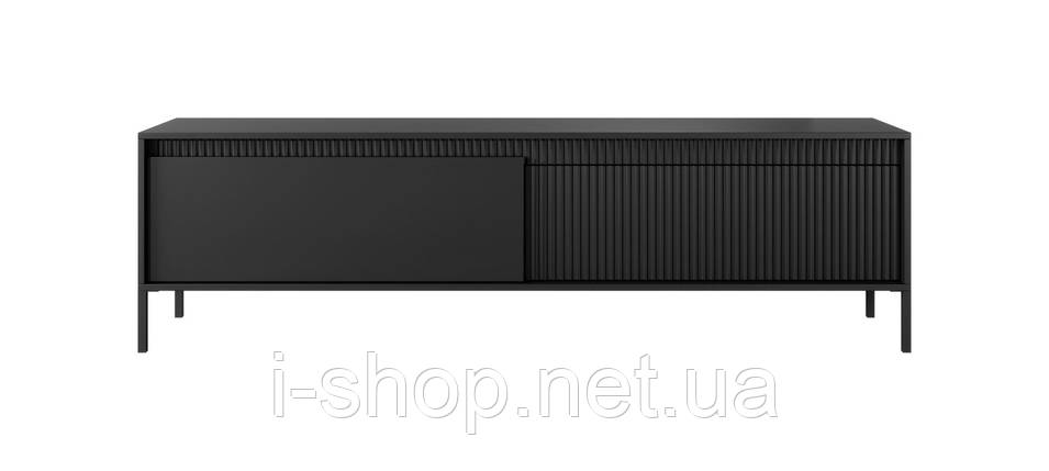 Тумба під телевізор Perfect Home Сенсо / Senso 2-дверна 2D/187 Чорний (PFH-091138), фото 1