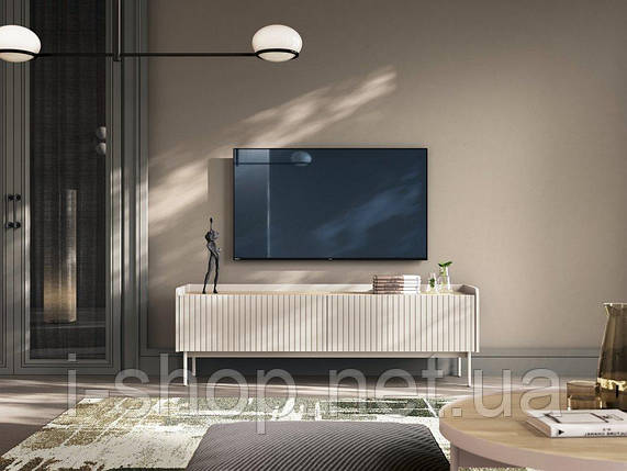 Тумба під телевізор Perfect Home Левел / Level 2-дверна 2D/153 Беж/дуб сканді (PFH-091158), фото 1