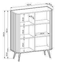 Комод Perfect Home Зова / Zova 2-дверний з чорними ніжками K103 Білий (PFH-091285), фото 3