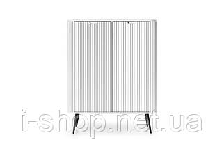 Комод Perfect Home Зова / Zova 2-дверний з чорними ніжками K103 Білий (PFH-091285), фото 5