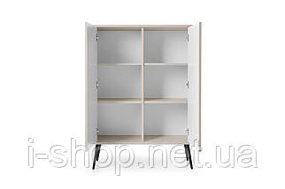 Комод Perfect Home Зова / Zova 2-дверний з чорними ніжками K103 Кашемір (PFH-091283), фото 2