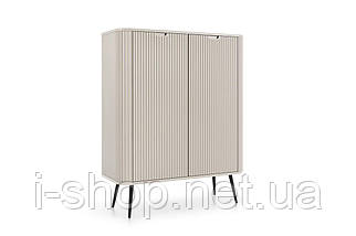 Комод Perfect Home Зова / Zova 2-дверний з чорними ніжками K103 Кашемір (PFH-091283), фото 5