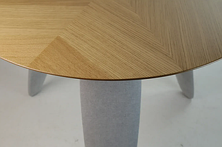 Стіл Rino d-100 дуб маркетрі / ноги тканина Node 07 TM Lovko, фото 4