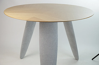 Стіл Rino d-100 дуб маркетрі / ноги тканина Node 07 TM Lovko, фото 3