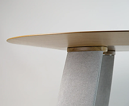 Стіл Rino d-100 дуб маркетрі / ноги тканина Node 07 TM Lovko, фото 5