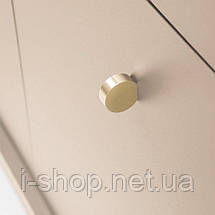 Тумба під телевізор Perfect Home Моно / Mono 2-дверна з 1 шухлядою та золотими ніжками MRTV154 Беж пісочний (PFH-091201), фото 5