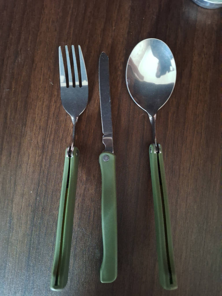 Похідний столовий набір Tableware Camping Set (ложка вилка, ніж) - фото покупців 3