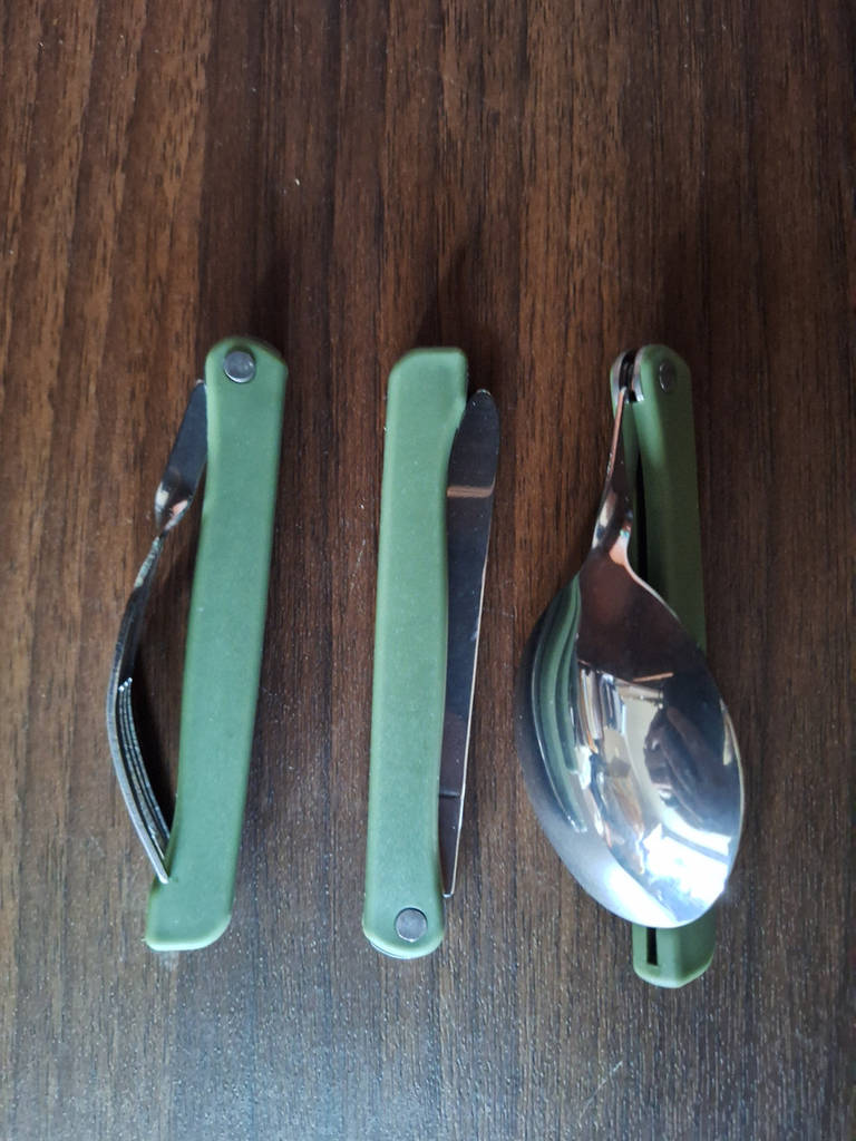 Похідний столовий набір Tableware Camping Set (ложка вилка, ніж) - фото покупців 2