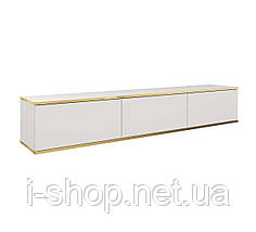 Тумба під телевізор навісна Perfect Home Оро / Oro 3-дверна RTV175 Білий (PFH-091353), фото 3