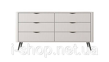 Комод Perfect Home Ланте / Lante з 6 шухлядами і чорними ніжками 6S/163 Беж (PFH-091174), фото 4