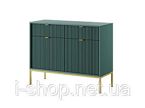 Комод Perfect Home Нова / Nova 2-дверний з 2 шухлядами і золотими ніжками KSZ104 Лабрадор (PFH-091497), фото 4