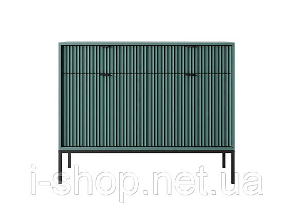 Комод Perfect Home Нова / Nova 2-дверний з 2 шухлядами і чорними ніжками KSZ104 Лабрадор (PFH-091500), фото 1