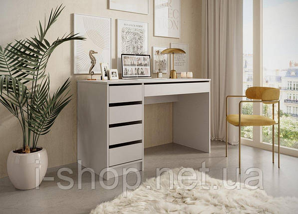 Стіл туалетний письмовий Perfect Home Ада / Ada 5S/120 з 5 шухлядами Кашемір (PFH-091309), фото 1