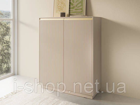 Комод високий Perfect Home Роял / Royal KW104 2-дверний Бежевий (PFH-091287), фото 1