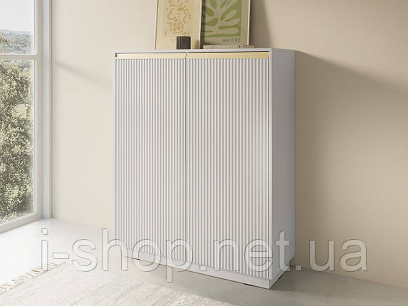 Комод високий Perfect Home Роял / Royal KW104 2-дверний Білий (PFH-091288), фото 1