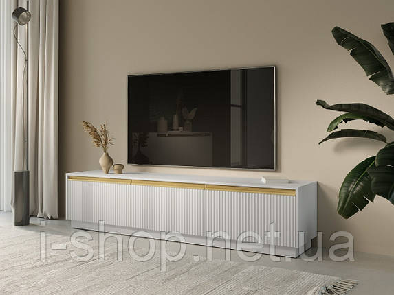 Тумба під ТВ Perfect Home Роял / Royal RTV180 3-дверна Білий (PFH-091294), фото 1