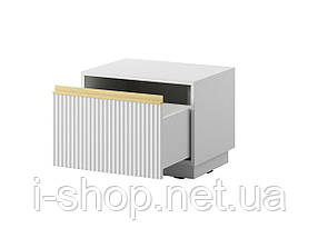 Тумба приліжкова Perfect Home Роял / Royal S54 з 1 шухлядою Білий (PFH-091297), фото 2