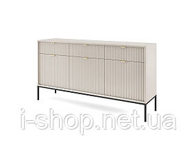 Комод Perfect Home Нова / Nova 3-дверний з 3 шухлядами і чорними ніжками KSZ154 Кашемір (PFH-091244), фото 5