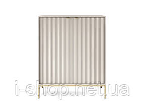 Комод високий Perfect Home Нова / Nova 2-дверний з золотими ніжками K104 Кашемір (PFH-091237), фото 4