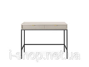 Стіл туалетний Perfect Home Нова / Nova з 2 шухлядами та чорними ніжками T104 Кашемір (PFH-091270), фото 4