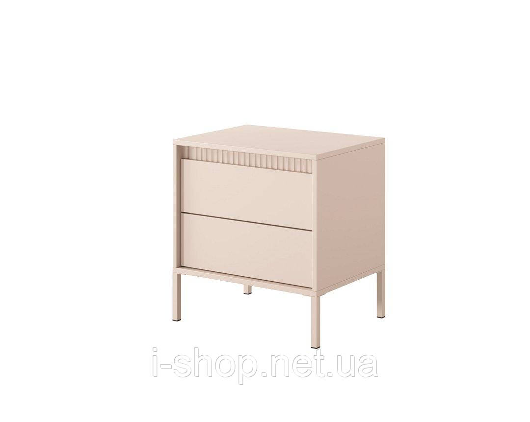 Тумба приліжкова Perfect Home Сенсо / Senso 2S/53 з 2 шухлядами Беж (PFH-092035)