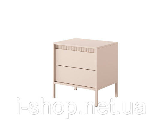 Тумба приліжкова Perfect Home Сенсо / Senso 2S/53 з 2 шухлядами Беж (PFH-092035), фото 1