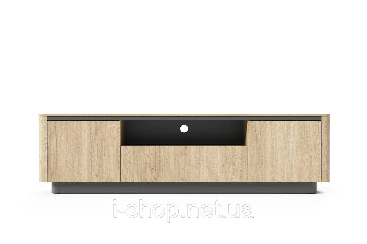 Тумба під ТВ Perfect Home Торро / Torro 3D/200 3-дверна Дуб кремона/чорний (PFH-091417)