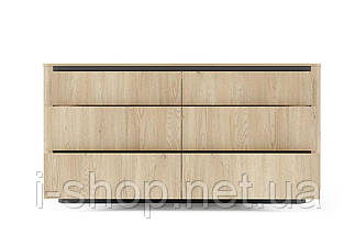 Комод Perfect Home Торро / Torro 6S/163 з 6 шухядами Дуб кремона/чорний (PFH-091416), фото 5