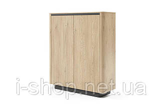 Комод високий Perfect Home Торро / Torro 2D/113 2-дверний Дуб кремона/чорний (PFH-091414), фото 5