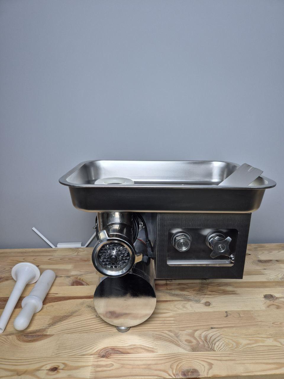 Мясорубка слайсер промышленная настольная (два в одном) Vektor- JQ-5R-22 220 кг/час (1.5Kw), фото 1