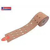 Кінезіо тейп з перфорацією Kindmax Punch 5см х 5м Бавовняні кінезіологічні тейпи Кінезіо тейпи для тіла, фото 3