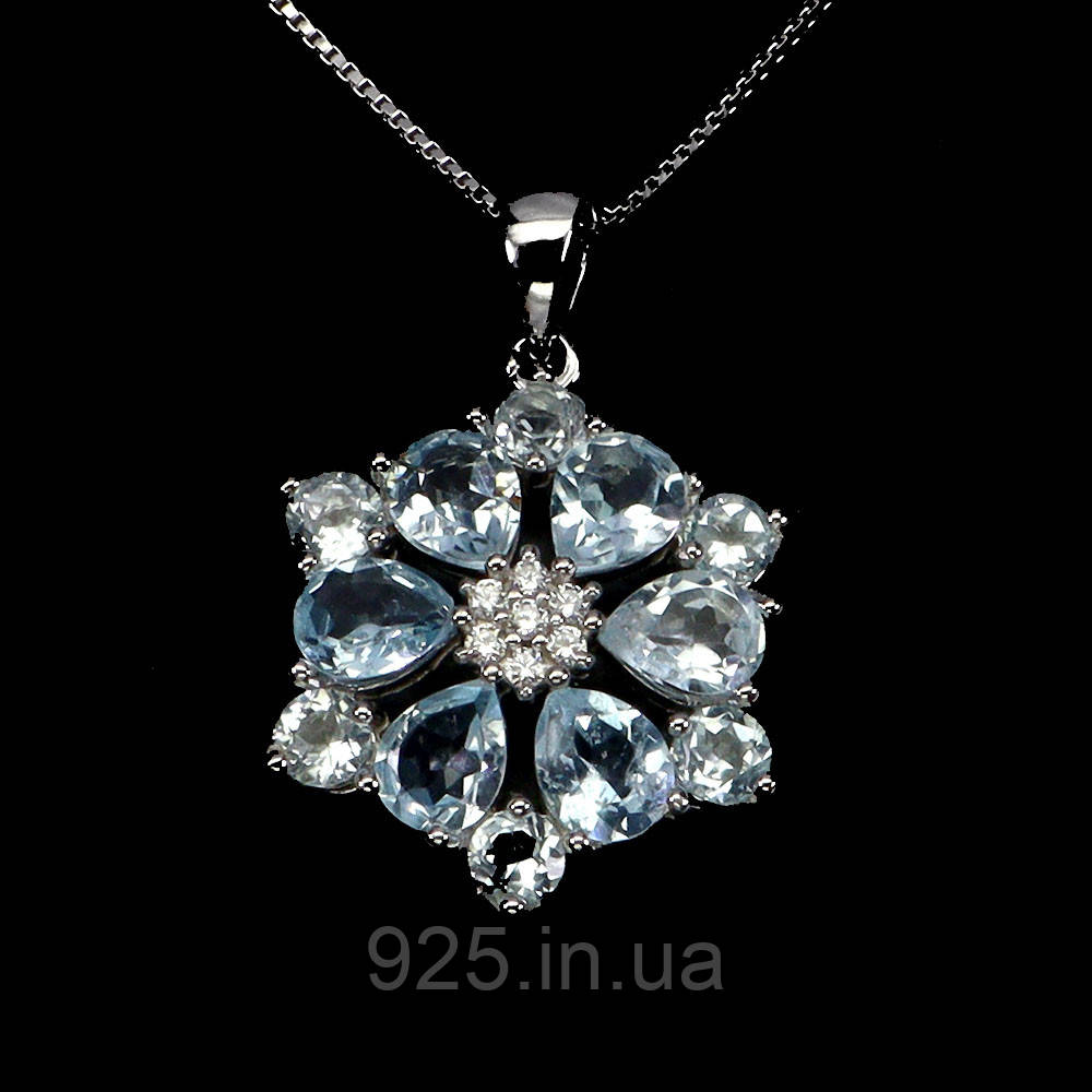 Підвіска. Натуральний топаз. Срібло 925., фото 1